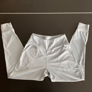 Baby blue spandex joggers